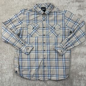 5.11 Tactical Men's Gunner Plaid Long Sleeve Snap Up Rapidraw Shirt Size XL‎